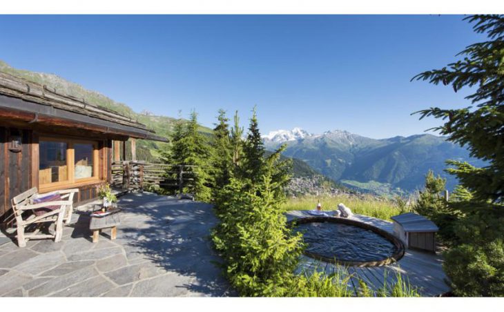 Chalet Bibi, Verbier, External with Hot-tub